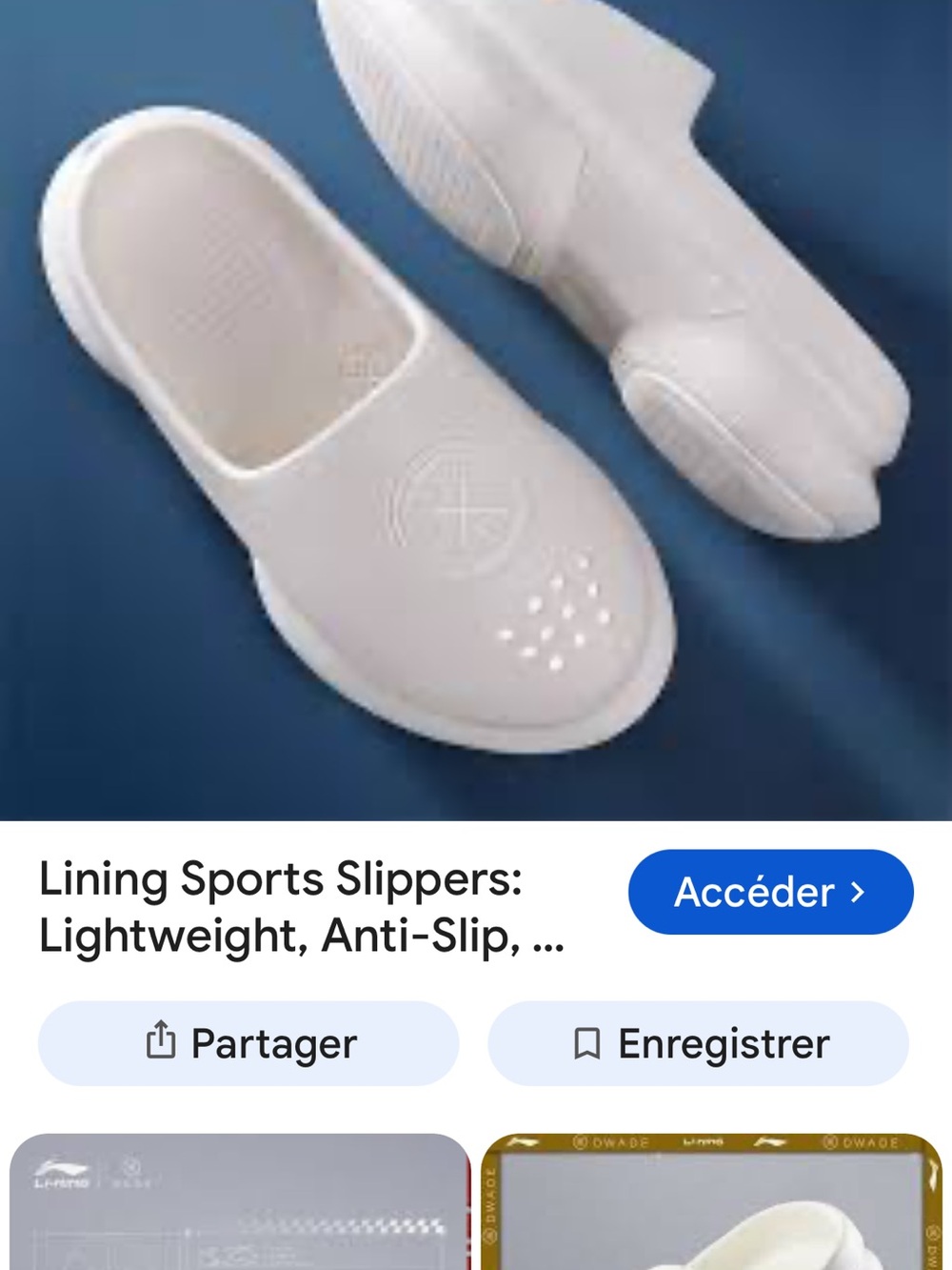 Men's White Slip-On Athletic Clog Li-Ning